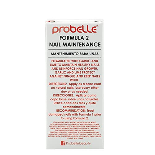 Probelle Formula 2 Nail Maintenance with Garlic and Lime, Nail Hardener