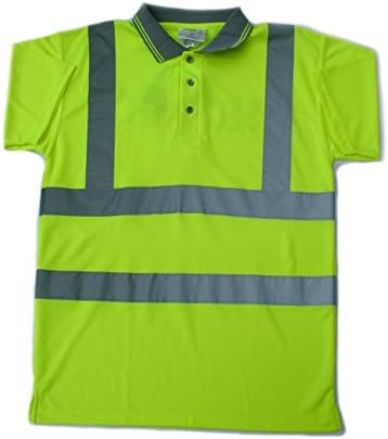 Hi Vis Yellow Polo Security Printed - XL