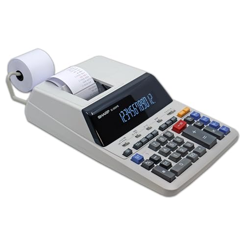 Sharp ELECTRONICS Standard Function Calculator (EL2630PIII), White, 8 7/8 x 12 7/8