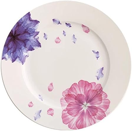 HOME AID Floral 8-inch Fine Bone China Dessert Plates /Dinner Plates/Appetizer/Salad Plate