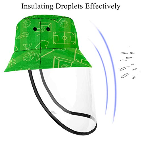 Grüner Jersey-Anglerhut mit Spuckschutz, winddicht, staubdicht – Bild 3