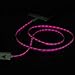 Iasg [MFi Certified] Flat Visible LED Lighted Up Charging Lightning to USB Cable for Apple iPhone 5s 6s Plus 7 Plus 8 Plus X XS XS Max XR SE iPad iPod-3.3FT(1 Meter£©-Pink Purple Light