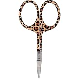 BOHIN France - BOHIN France Safari Collection Stainless Steel (9cm) Leopard Print Fancy Embroidery Scissor - 1 Piece