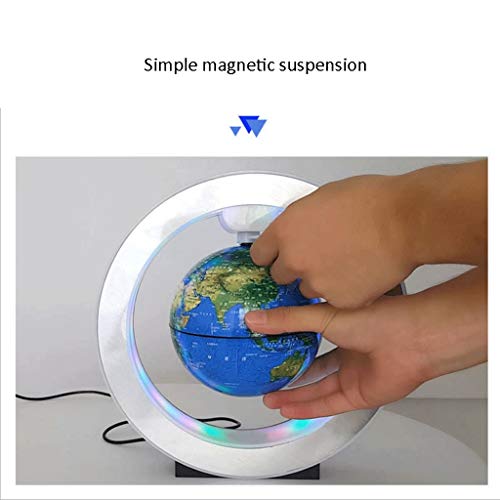 TMY Office Globe Magnetic Levitation Illuminating Globe Instrument Rotation Office Globe Decoration Creative Gift Gift 4 Inch 6 Inch (Size : 2222cm)