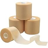 UUYYEO 4 Rolls Soft Sports Tape Pre Wrap Tape Foam Underwrap Bandage Prewrap Athletic Tape Shin Guard Tape for Wrists Elbows Knees Ankles Hair