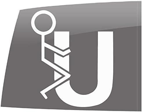 Window Swag FCK U - Solid White - Decal - Funny - Vinyl Sticker