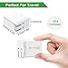 ZIQIAN Wall Charger Fast Adapter,QC 3.0 USB Fast Wall Charger 3 Ports Tablet iPad Phone Fast Charger Adapter Quick Charge 3.0 Travel Plug Compatible, HTC, iPhone More 1 Pack White