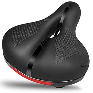 WESTGIRL Fietszadel, comfortabel breed fietszadel voor mannen en vrouwen, antislip, waterdicht fietszadel voor…