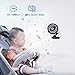 Glovion Mini Desk Fan, Clip-on Stroller Fan, 2600mAh Rechargeable Battery Clip Fan, 360 Adjustable Wind, Personal Clip or Desk Fan with Speeds Settings, Indoor& Outdoor Personal Cooler - Black