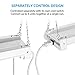 LEONLITE 4FT LED Shop Light Linkable, 40W 5000K Daylight Super Bright Integrated Fixture Utility Light, Surface + Suspension Mount, Plug and Pull Chain, ETL & Energy Star Listed, Pack of 4