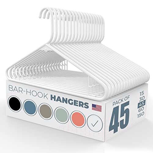 Neaties Plastic Hangers White Standard Plastic Clothes Hanger with