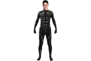 EASUIT Men's Muscle Bodysuit Jumpsuit Full Body Compression Athletic Suit Outfit Halloween Costume for Adult
