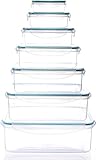 Airtight Food Storage Container Set (14 pieces - 7 containers & 7 lids) - BPA-Free - Reusable - Multipurpose Use for Home Kitchen or Restaurant - by Utopia Kitchen