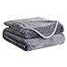 DREAMFLYLIFE Fleece Blanket 380 GSM Anti-Static Super Soft Lightweight Summer Cooling Warm Fuzzy Bed Blanket Couch Blanket (King, Dark Grey)
