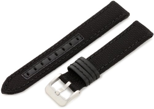 Hadley-Roma Men's MSM848RA 180 18-mm Black Genuine 'Kevlar' Watch Strap