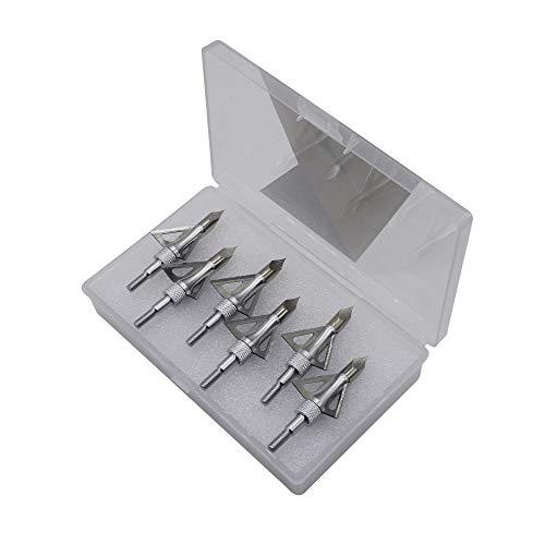 image for Maifield Archery Broadheads 100 Grain Bowhunting Arrow Head 3 Fixed Bl