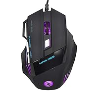 LEEaccessory USB 2.0 7-Button Wired Game Mouse,A868 Fantastic Alternating Light 7 Colors LED Backlight Amazing
