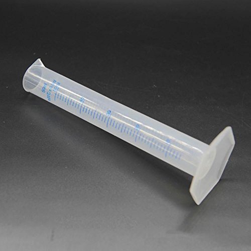 Sky Fish Tube Lab Test Tube 50ml Plastic Blue Line Liquid Graduated Measuring Cylinder Measuring - Thumbnail 5