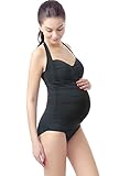 Momo Maternity UPF 50+ One Piece Halter Swimsuit
