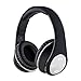 Bluetooth Headset Wireless Foldable Hi-fi Stereo Over-ear Headphone Sports Earbuds Earphone with Microphone Adjustable Headband for Smart Phones Tablets （Black）