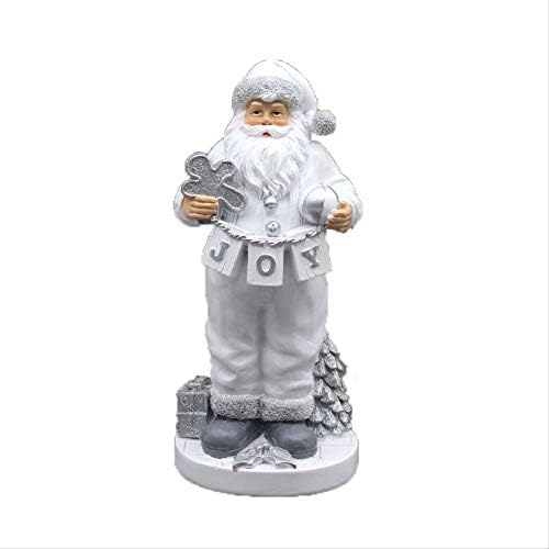 Giow Decoration home crafts,Santa Claus Resin Statue Christmas Decoration Craft Swinging Items European Home Furnishing