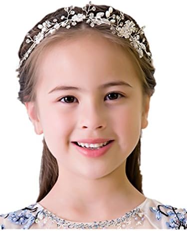 Julang Flower Children's Hair accessories Headdress Beading Girls Hair accessories Ceremony Party Wedding (YSH)