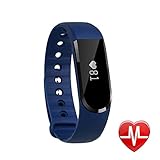 Fitness Tracker,LETSCOM Heart Rate Monitor Activity Tracker Pedometer Watch Step/Sleep/Calorie Counter Smart Watch Bluetooth 4.0 Waterproof IP67 Wireless Wristband Sports Bracelet for Android IOS