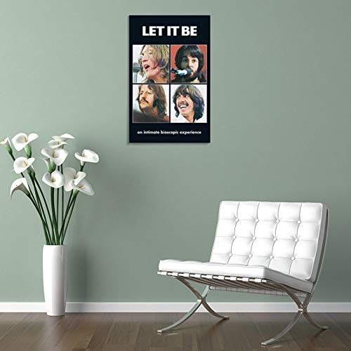 XYDQ Poster décoratif sur toile du groupe de rock britannique The Beatles pour salon, chambre à coucher 50 x 75 cm - Les Beatles, Paul McCartney, John Lennon, RIngo Starr, George Harrison XYDQ Poster décoratif sur toile du groupe de rock britannique The Beatles pour salon, chambre à coucher 50 x 75 cm – Image 6