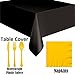 Construction Party Supplies - 16 Guest - Plates, Cups, Napkins, Tablecloth, Cutlery, Loot Bags, Balloons, Hard Hats, Tattoos - Black and Yellow Builder Zone Theme Birthday