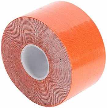 Kinesiology Tape for Athletes, Rock Tape Reducing Pain and Injury, Water Resistant and Perfect for Any kinds of sports, Athletic tape Best Pain Relief Adhesive for Muscles by Buzfi (Orange)