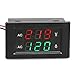 DROK 0.39 Inches LED 2in1 Multimeter AC 500V 200A Voltmeter Ammeter, AC Volts Meter Panel Ammeter Gauge with Current Transformer, 2-Wires Digital Ammeter Volts Meter Tester