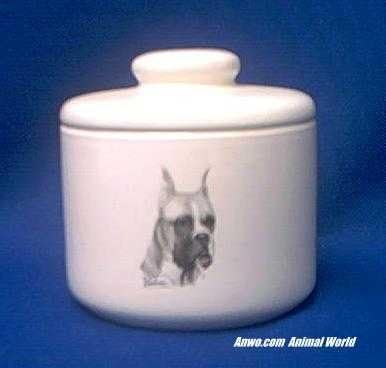 boxer dog cookie jar