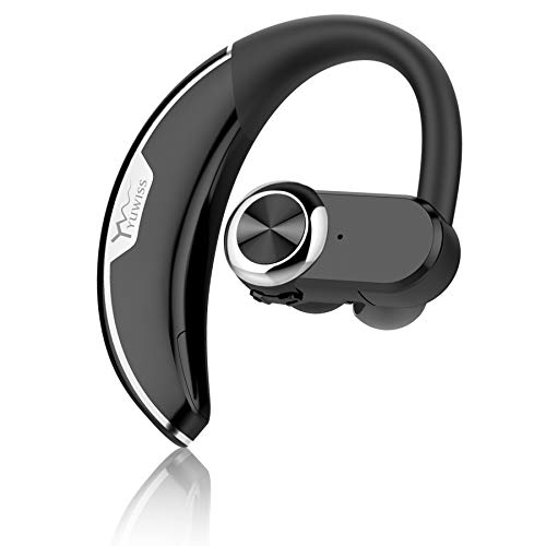 YW YUWISS Bluetooth Headset [36Hrs Playtime, 2 Batteries] Wireless