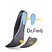 Dr. Foot Full Orthotics Shoe Insoles - Arch Support Inserts Correct Flat Feet, Over-Pronation, Fallen Arch (S - W6.5-8 | M5.5-7) Blue&Black