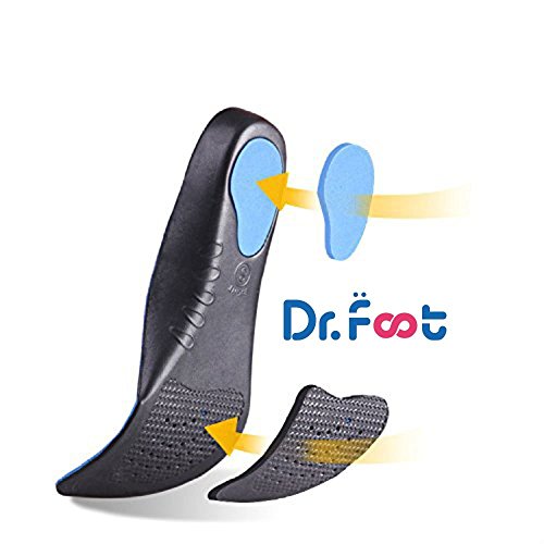 Dr. Foot's Full Orthotics Shoe Insoles Arch Support Inserts Correct