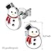 IWENSHENG Christmas Stud Earring Set - Pack of 5 Pairs Hypoallergenic Christmas Gift Earrings for Teen Girls Women Earrings Including Red Santa Claus, Candy Cane, White Snowman, Green Christmas Tree