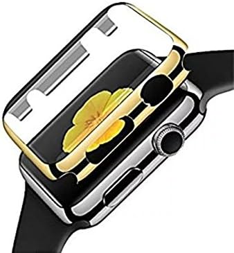 Smarmate Ultra-thin All-around Protective Case Cover with Built-in Screen Protector for 38mm Apple Watch Series 2 (Shiny Gold)
