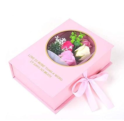 Ruiting Savon Fleurrose Parfumée Avec Cadeau Coffret Fleurs