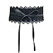 Women's Lace Belt Bow Tie Wrap Around Obi Waist Band Cincher Boho Soft PU Faux Leather For Dresses
