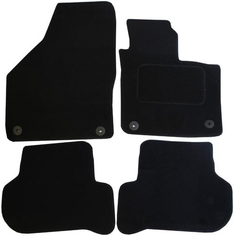 JVL 2795 Volkswagen VW Golf Plus MK6 2010+ Fully Tailored 4 Piece Car Mat Set with 4 Clips, Black