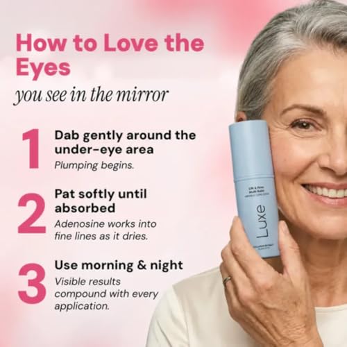 Luxe Korean Under Eye Balm – Lift & Firm 3-in-1 Multi Balm Stick, Hydrating, Smoothing, and Refreshing Eye Care for Dark Circles, Puffiness, and Fine Lines, with PDRN Collagen Extract
