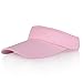Multiple Colors Sun Visors for Women and Men, Long Brim Thicker Sweatband Adjustable Velcro Hat for Golf Cycling Fishing Tennis Running Jogging and other Sports