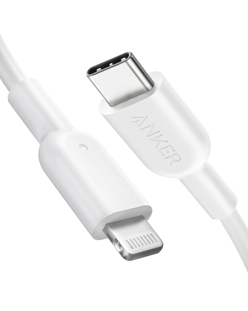 Anker PowerLine II USB-C & ライトニングケーブル MFi認証 USB PD 急速充電 iPhone 14 / 14 Plus / 14 Pro / 14 Pro Max / 13 / SE (第3世代) 各種対応 (1.8m ホワイト)商品画像
