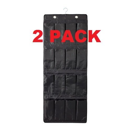 Ikea Storage Organizer Hanger 16 Pocket (2 Pack) Black Durable