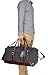 Iblue Unique Designed Handle Genuine Leather Trim Overnight Weekender Bag Canvas Shoulder Travel Duffel Gym Tote#B003