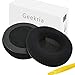 Geekria Comfort Velour Replacement Ear Pads for Technics RP-DH1200 DJ, RP-DH1210, RP-DH1250-S DJ Headphones Ear Cushions, Repair Parts (Black)