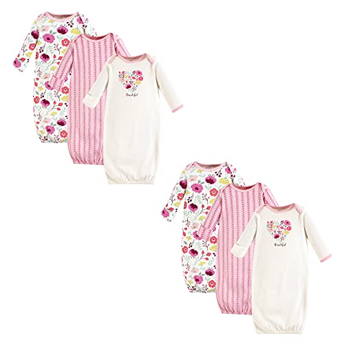 Touched by Nature Baby Girls' Organic Cotton Gowns Multi-pack