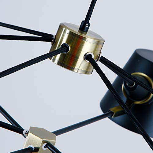 Aidos 6 Light Metal Island Pendant Light Mid Century Modern