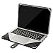 MOSISO Compatible with MacBook Air 15 inch M4 A3241 M3 A3114 M2 A2941 2025 2024 2023/ Pro 15 Case A1990 A1707 2019-2016, PU Leather Portfolio Protective Stand Cover Sleeve with Clear Strip, Black