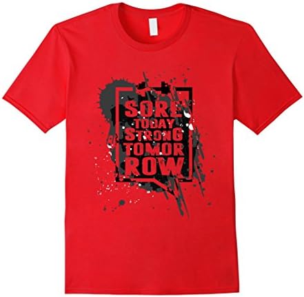 Men's SORE TODAY STRONG TOMORROW SHIRT Medium Red